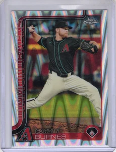 2025 Topps Chrome - Corbin Burnes RayWave Refractor #17 - Picture 1 of 2