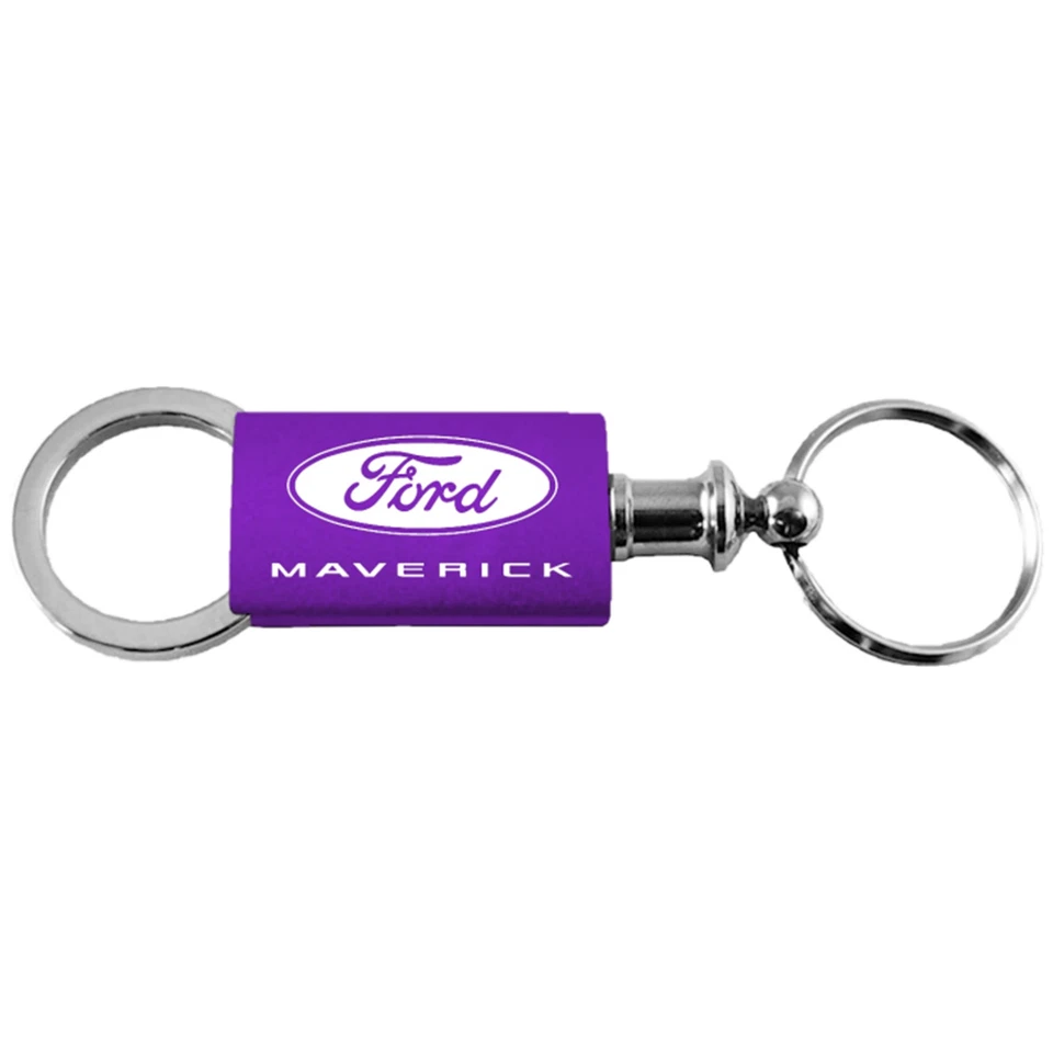 Llavero valet de aluminio anodizado con logotipo de Ford Maverick (púrpura) Foto 1 de 1