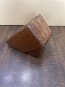 Wooden Kitchen Knife Block Made In Philippines - Picture 1 of 7