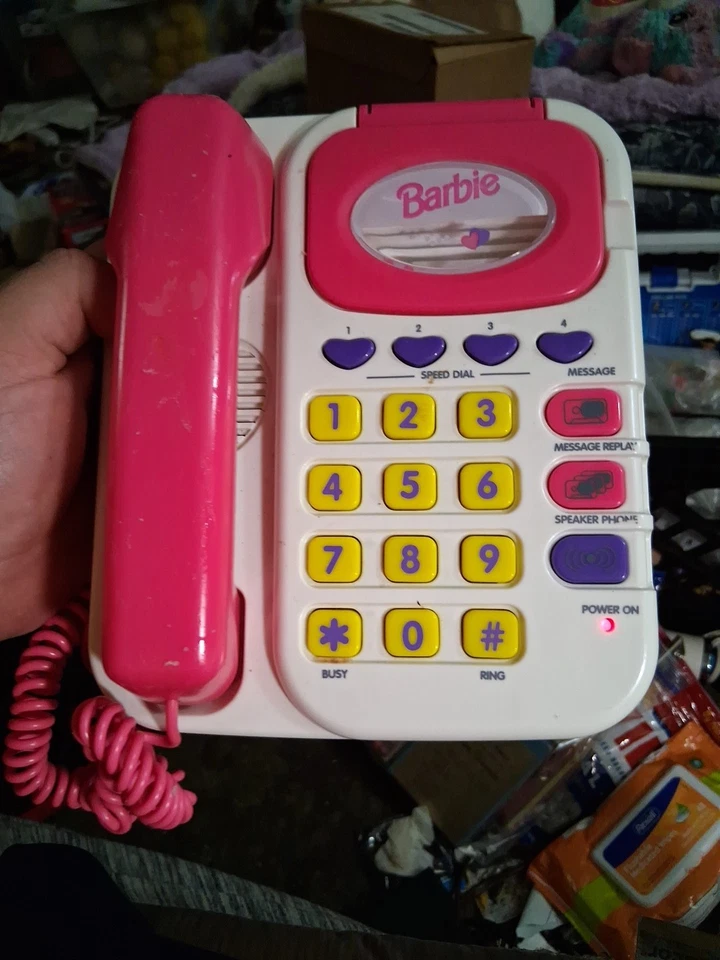 Barbie Super Talking Phone Answering Machine 1995 Tested And Working 90s - Image 1 of 4
