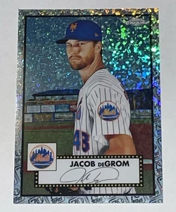 2021 Topps Chrome Platinum Anniversary 70th Refractor 17/70 Jacob deGrom - Bild 1 von 3