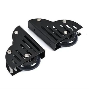 2x Rolling Library Ladder Hardware Bottom Wheel Library Home - Picture 1 of 6