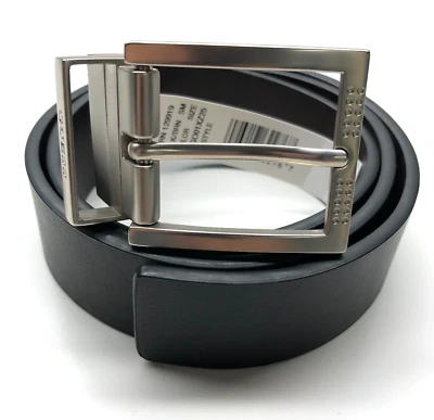 Cinturón de vestir reversible Guess negro marrón para hombre talla S 30-32 imitación cuero 1 3/8" Foto 1 de 4