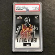 2013-14 NBA Panini HRX #2 ANTHONY BENNETT Signed Card AUTO PSA Slabbed
