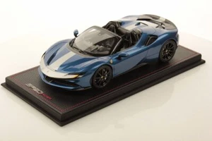 MR Collection FE032B 1/18 Ferrari SF90 Spider Blu Elettrico Vettura Da Giappone - Foto 1 di 6