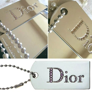 100%AUTHENTIC DIOR COUTURE JEWELLED SWAROVSKI DIAMOND MAKEUP TRAVEL MIRROR £189 - Picture 1 of 8