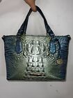 Brahmin Womens Mini Misha Green Haven Ombre Melbourne Genuine Leather Handbag