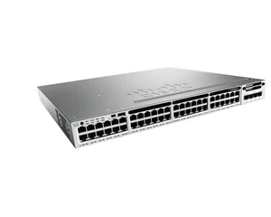 Cisco WS-C3850-48U-S with C3850-NM-2-10G and 2x 1100W PSU Gigabit UPOE Switch. - Picture 1 of 3