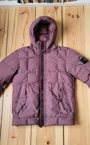 Stone Island Garment Dyed Crinkle Reps NY Down Jacket M Plum come nuovo piumino