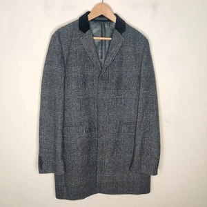 Lauren Ralph Lauren Big Boys Plaid Dress Coat Size 20 Wool Blend Velvet Collar - Picture 1 of 12