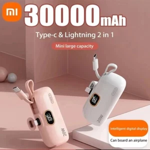 30000mAh Mini Portable Power Bank Capsule Mobile Power Supply Emergency External - Photo 1 sur 5