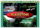Massachsetts Rhode Island Blackstone River Mass Multi View Chrome Postcard UNP