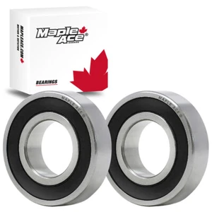 R12-2RS Ball Bearing 3/4" x 1-5/8" x 7/16" R12 2RS Rubber Sealed (PCs 2) - Picture 1 of 8