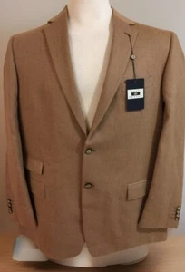 NWT Joseph Abboud Sport Jacket Men's 48 Long Beige Tan Camel Hair Made Italy - Picture 1 of 12