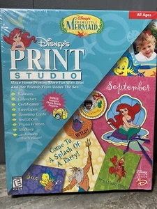 THE LITTLE MERMAID Disney Print Studio Software PC CD-ROM Windows ARIEL Sealed - Picture 1 of 5