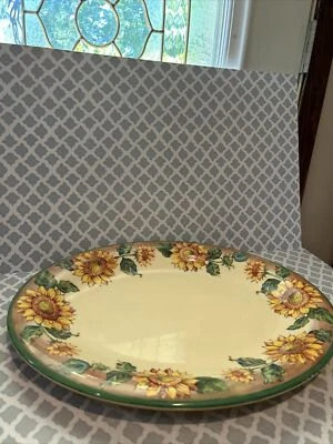 Large Vintage JC Penney Sunflower Platter Melmac  1970s-1980s-17”x14” - Image 1 of 4