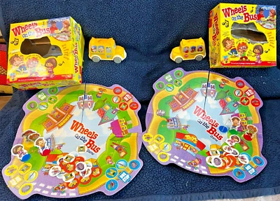 LOT of 2-Wheels On The Bus Game By Milton Bradley 2000 *BOTH WORK* Original BOX - Image 1 of 4