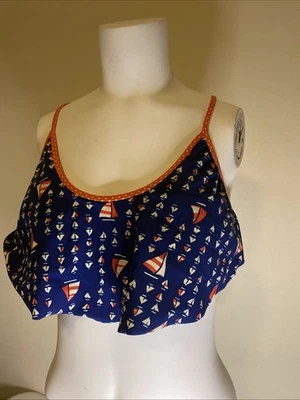 Top de Natación Sperry Multicolor Lunares Correas Ajustables Talla L Vela (G5) Foto 1 de 4