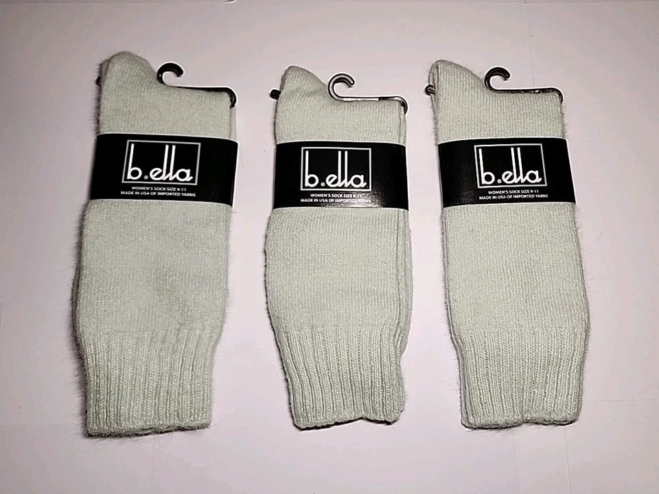 ☆ 3 PARES ☆ Calcetines B.ella Angora Como Nuevos Foto 1 de 2