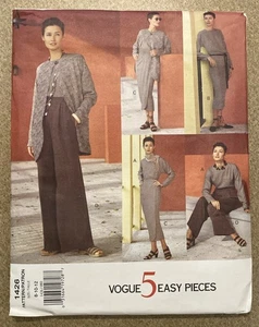 Vogue 5 Easy Piece Jacket Dress Top Skirt Pants Pattern 1426 Sz 8-10-12 UNCUT FF - Picture 1 of 16