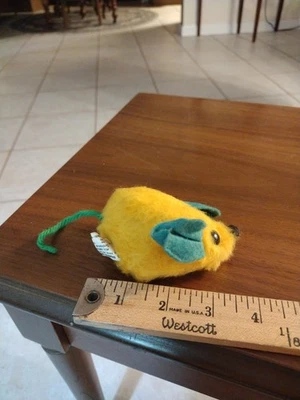 Wallace Berrie & Co. Mealy the Mouse Plush Stuffed Animal Toy Pink Ears 1975 - Image 1 of 4