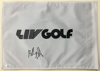 Bubba Watson LIV 18 Signed Pin Flag- JSA #AV66439 - Image 1 of 4
