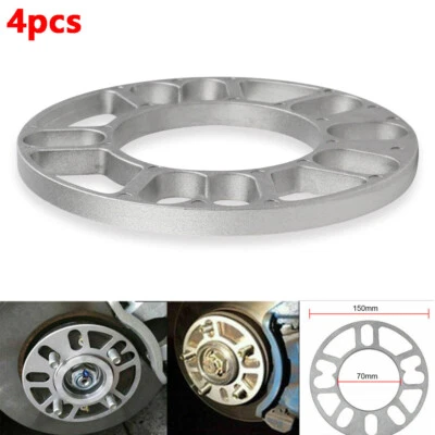 10mm Alloy Aluminum Wheel Spacers Shims Spacer Universal 4/5 Stud Car Kit- 4 Pcs - image 1 of 4