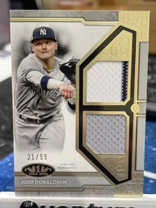 JOSH DONALDSON 2024 TOPPS TIER ONE DUAL RELIC /99 - NEW YORK YANKEES - Imagen 1 de 2
