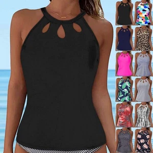 Women Lace Up Swimwear Tops Underwire Full Coverage Bikini Top Push Up Swimwear - Picture 1 of 60