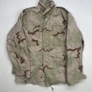 Vintage US Air Force Coat Cold Weather Desert Camo Jacket Small Long M65 - Picture 1 of 11