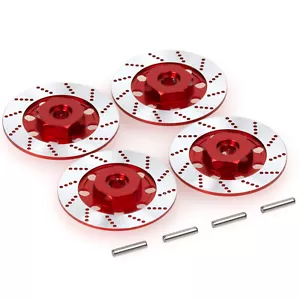 4 pz/set pinza disco freno cerchio ruota esagonale in metallo per 1/10 RC Drift Touring Car - Foto 1 di 14