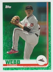 LOGAN WEBB Giants 2019 Topps Pro Debut GREEN #70 SP Rookie Parallel #56/99 RC - Picture 1 of 2