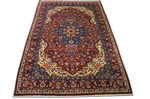 NEU! Ghom 321 x 212cm Qom Qum Medaillon Carpet Tapis handgeknüpft Orientteppich - Picture 1 of 9