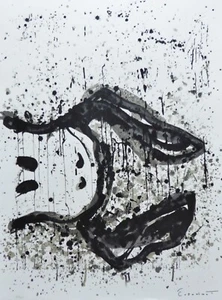 TOM EVERHART Watchdog 3 O'Clock PEANUTS SNOOPY dog Hand signed Lithograph art - Picture 1 of 4
