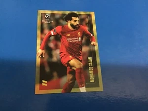 TOPPS CHAMPIONS LEAGUE 2020 DESIGNED BY L.MESSI M.SALAH 🇪🇬 LIVERPOOL 🔴🔴 - Picture 1 of 2