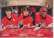 2007-08 McDonald's Upper Deck Three Stars Checklists #CL3 Spezza/Heatley/Emery