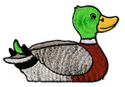 Patch écusson patche canard colvert thermocollant iron-on DIY brodé