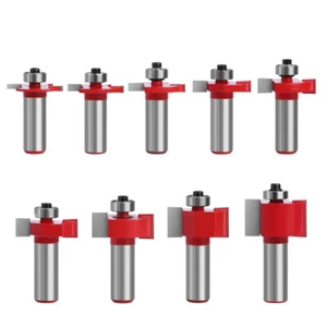 12,7 mm (1/2") Schaft T Schlitz Router Bit Nut Set Fräser 1/8"-3/4" - Bild 1 von 11
