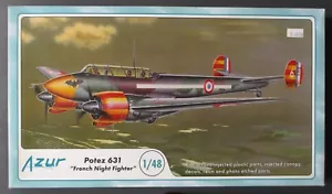 Azur 1/48th Scale Potez 631 Night Fighter Kit No. A058 - Open Box - Bild 1 von 1