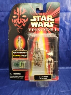 Figura de acción Star Wars Episodio I Gasgano con pit droid 1998 Commtech NUEVO Foto 1 de 4