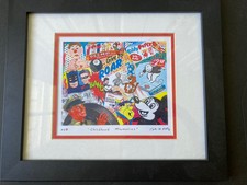 Nelson De La Nuez Childhood Memories 2003 Authentic Signed Print Pop Art Batman