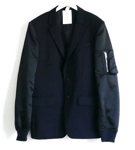 Givenchy Blazer Bomber Jacket Navy Wool & Satin £2950 New Tagged - Picture 1 of 10
