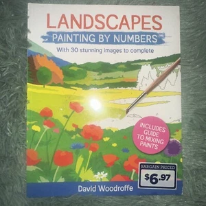 Landscapes Painting by Numbers: With 30 Stunning Images to Complete. Includes Gu - Imagen 1 de 2
