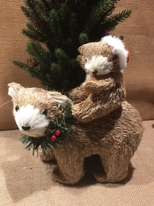 SISAL WEIHNACHTSMAMA BÄR UND BABYBÄR - Bild 1 von 11
