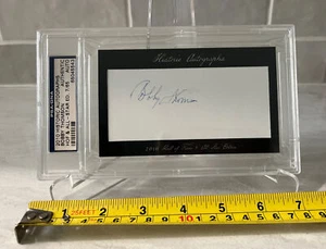Bobby Thomson -NY Giants Historic Autographs HOF All-Star Edition Cut SIGNED /65 - Picture 1 of 4