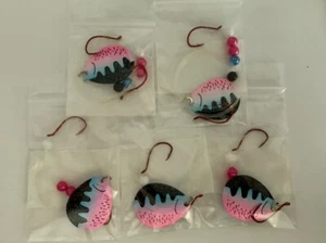 5 Spinner Crawler Geschirr Größe 4 Colorado Blades 2 Haken Rainbow Baitfish - Bild 1 von 1