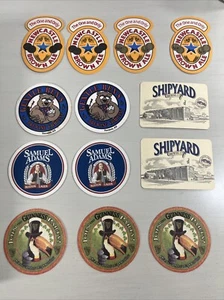 Vintage Lot Of 13 Beer Coasters - Picture 1 of 2