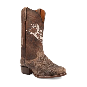 DAN POST Men's DP5037 THE DIRT SHOW 13" Brown Bison Leather Boot, Size 10.5 EW - Picture 1 of 10