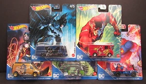 2021 Hot Wheels Pop Culture DC Comics Complete Set Kombi Unimog Tour Bus Medic - Picture 1 of 8