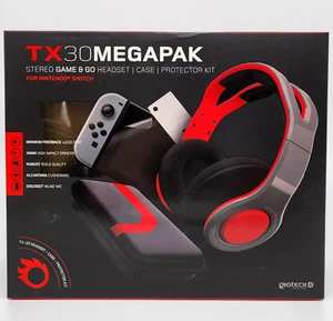 GioTeck TX-30 Megapak Nintendo Switch Headset / Case / Protector Kit - Picture 1 of 2